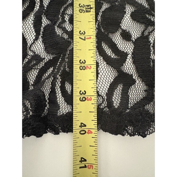LuLaRoe Lace Open Front Duster Size S Black Cardigan Vest Rave Festival Witchy - Picture 9 of 14